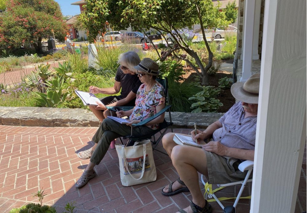 Sketchbook Basics workshop at City Hall, Santa Cruz